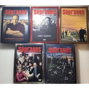 The Sopranos HBO TV Series DVD LOT 5 Seasons 1 2 3 4 5 Bundle